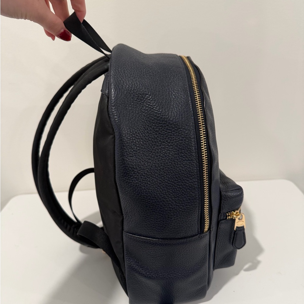 Coach Charlie Navy Leather Backpack - Picture 3 of 8